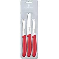 Victorinox Cuchillo- Acero Inoxidable- Rojo- Mediano